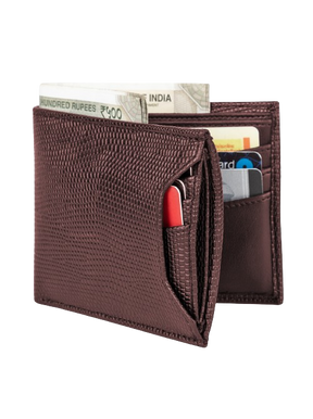 Premium Vegan Leather Wallet for Men with RFID Security & Extendable Card Compartments Brown
