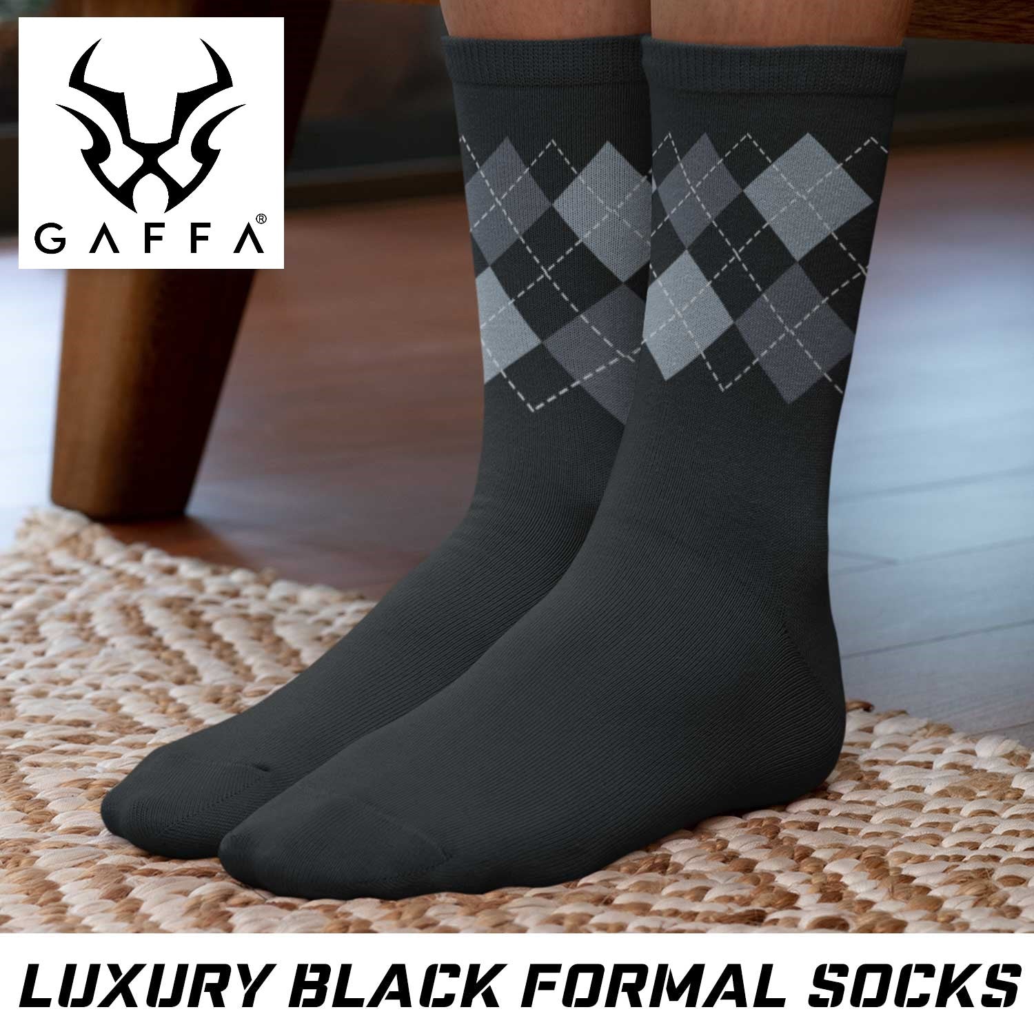 Argyle socks for Men Set of 3  Formal Semi-formal