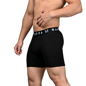 Men's Underwear Trunks Black & White + Bold Black Pack of 3
